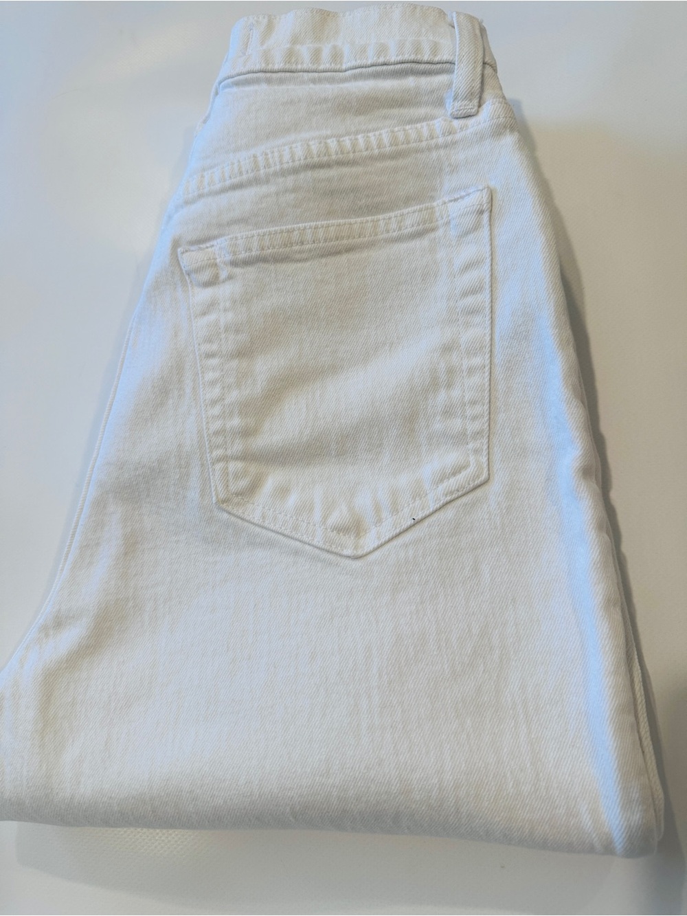Abercrombie & Fitch Women's Straight-Leg White Denim Jeans